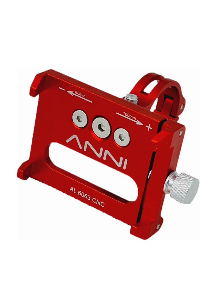 Держатель для смартфона ANNI Phone Holder 4 Point на велосипед, мотоцикл, самокат, красный