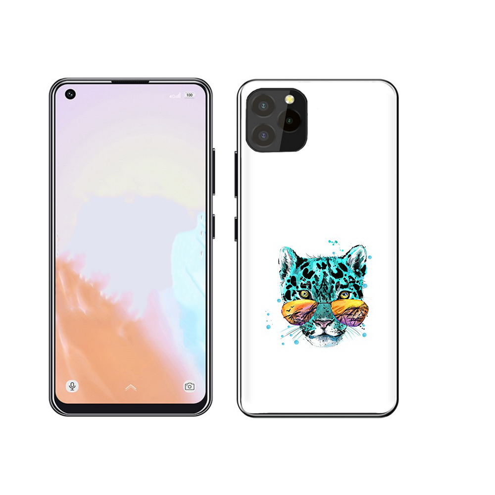 

Чехол MyPads Tocco для Oukitel C21 Pro голубой лео, Прозрачный, Tocco