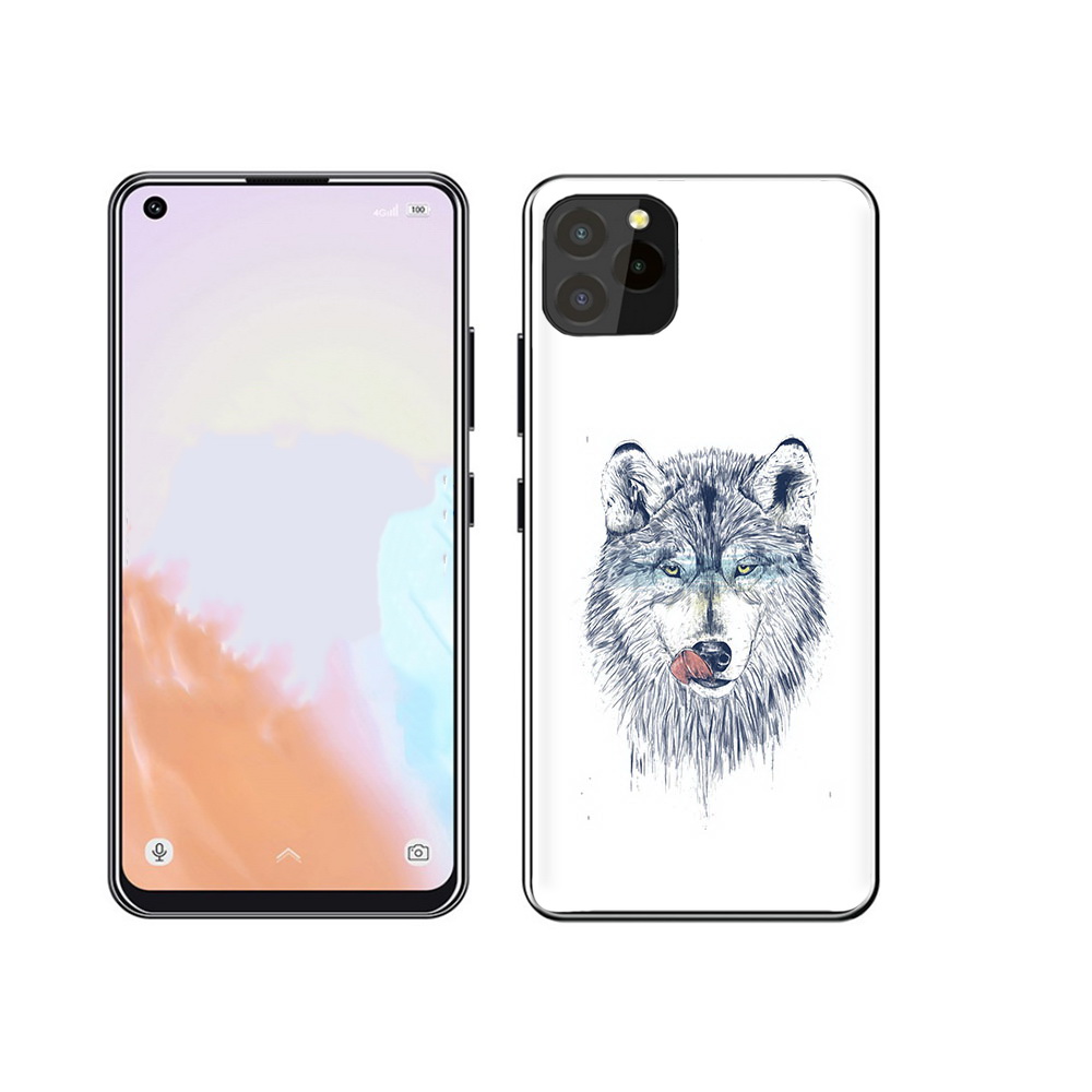 

Чехол MyPads Tocco для Oukitel C21 Pro голодгый волк, Прозрачный, Tocco