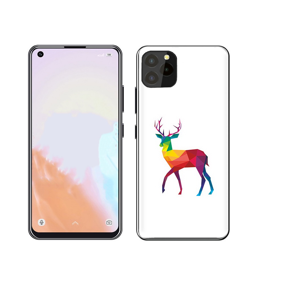 

Чехол MyPads Tocco для Oukitel C21 Pro геометрический олень, Прозрачный, Tocco