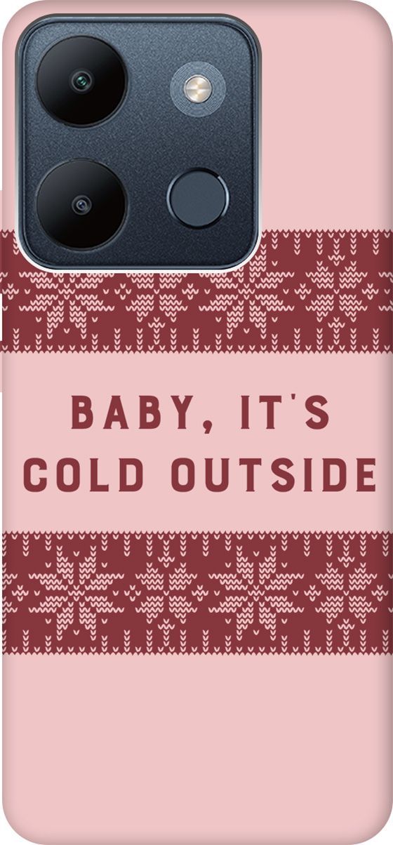 

Чехол на Infinix Smart 7/Tecno Spark Go 2023/Pop 7/Pop 7 Pro "It's Cold" розовый, Розовый;красный, 158873