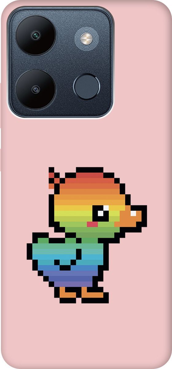 

Чехол на Infinix Smart 7/Tecno Spark Go 2023/Pop 7/Pop 7 Pro "Pixel Duck" розовый, Розовый;желтый, 158873