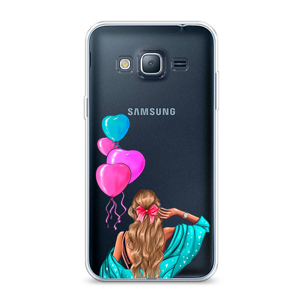 

Чехол Awog на Samsung Galaxy J3 2016 / Самсунг J3 2016 "День Рождения", Голубой;розовый;бежевый, 22450-7