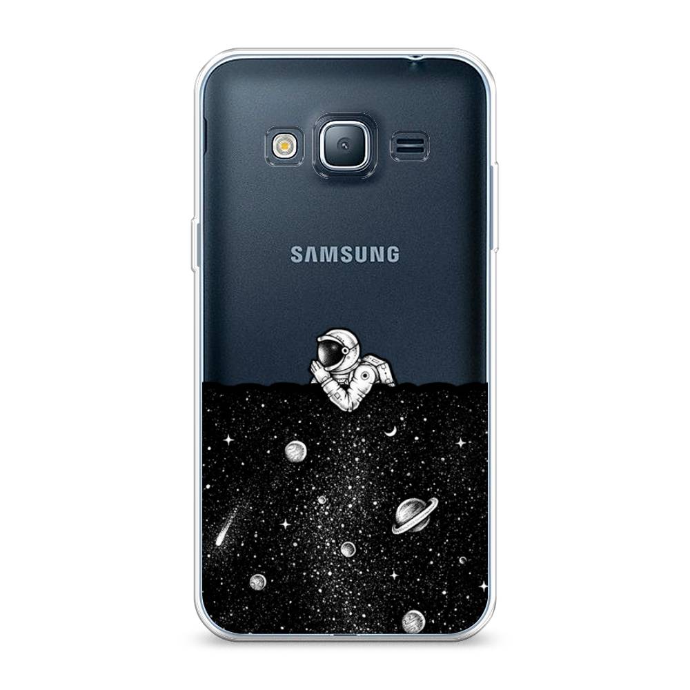 

Чехол Awog на Samsung Galaxy J3 2016 / Самсунг J3 2016 "Космический сон", Серый, 22450-4