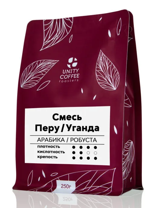 

Кофе Unity coffee Смесь Перу-Уганда молотый 250 гр