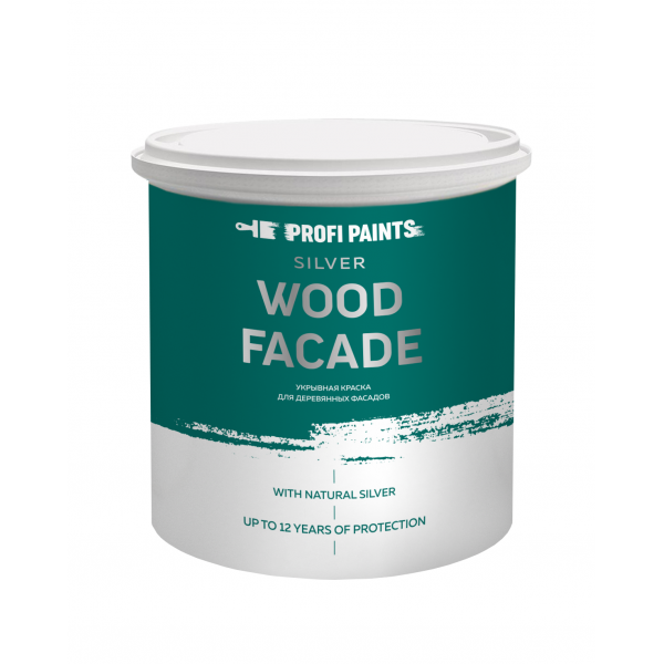 

Краска для дерева и OSB ProfiPaints SILVER WOOD FACADE 9л, RAL-7046, Серый