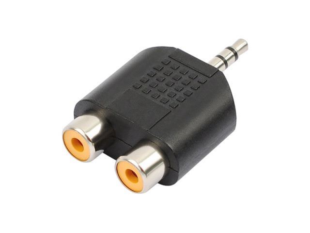 

Переходник Vixion 2RCA - Jack 3.5 AD42 AD42 черный, AD42