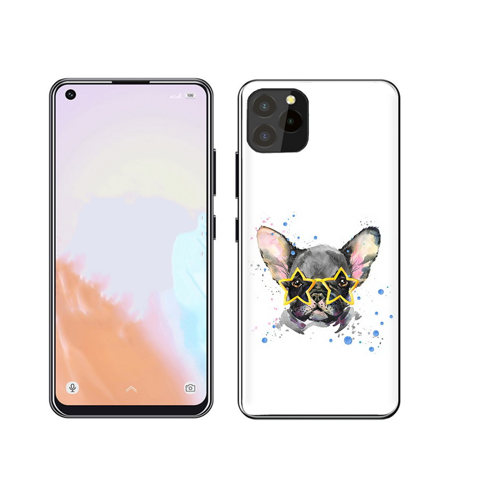 

Чехол MyPads Tocco для Oukitel C21 Pro буля в очках, Прозрачный, Tocco