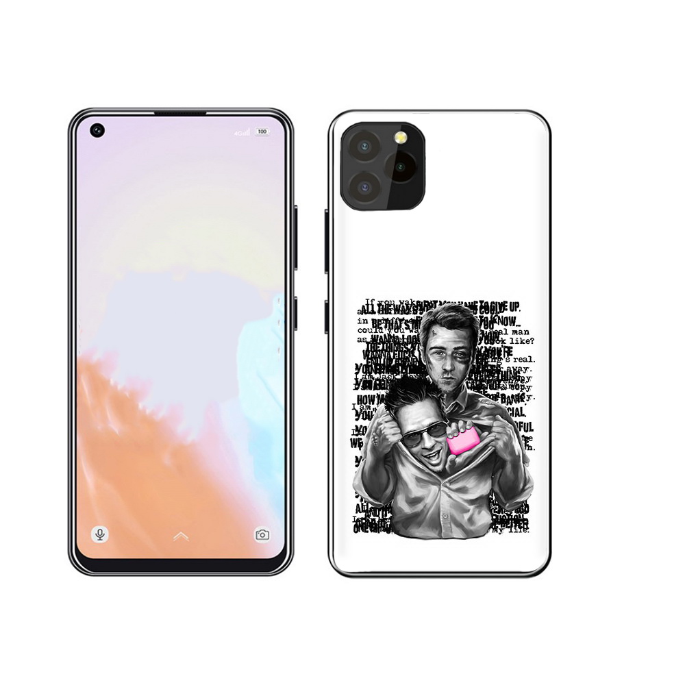 

Чехол MyPads Tocco для Oukitel C21 Pro бойцовский клуб, Прозрачный, Tocco
