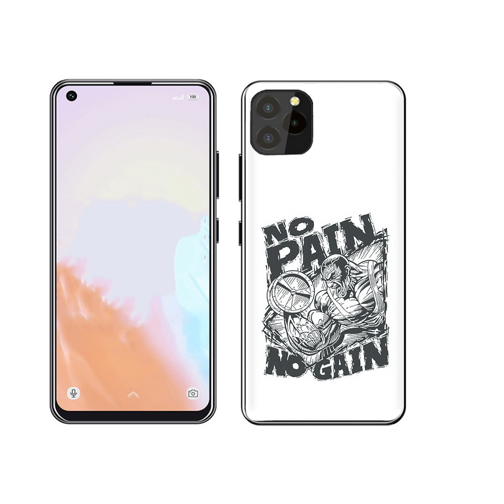 

Чехол MyPads Tocco для Oukitel C21 Pro бодибилдинг тяжелая работа, Прозрачный, Tocco