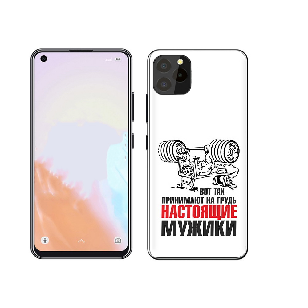 

Чехол MyPads Tocco для Oukitel C21 Pro бодибилдинг для мужиков, Прозрачный, Tocco