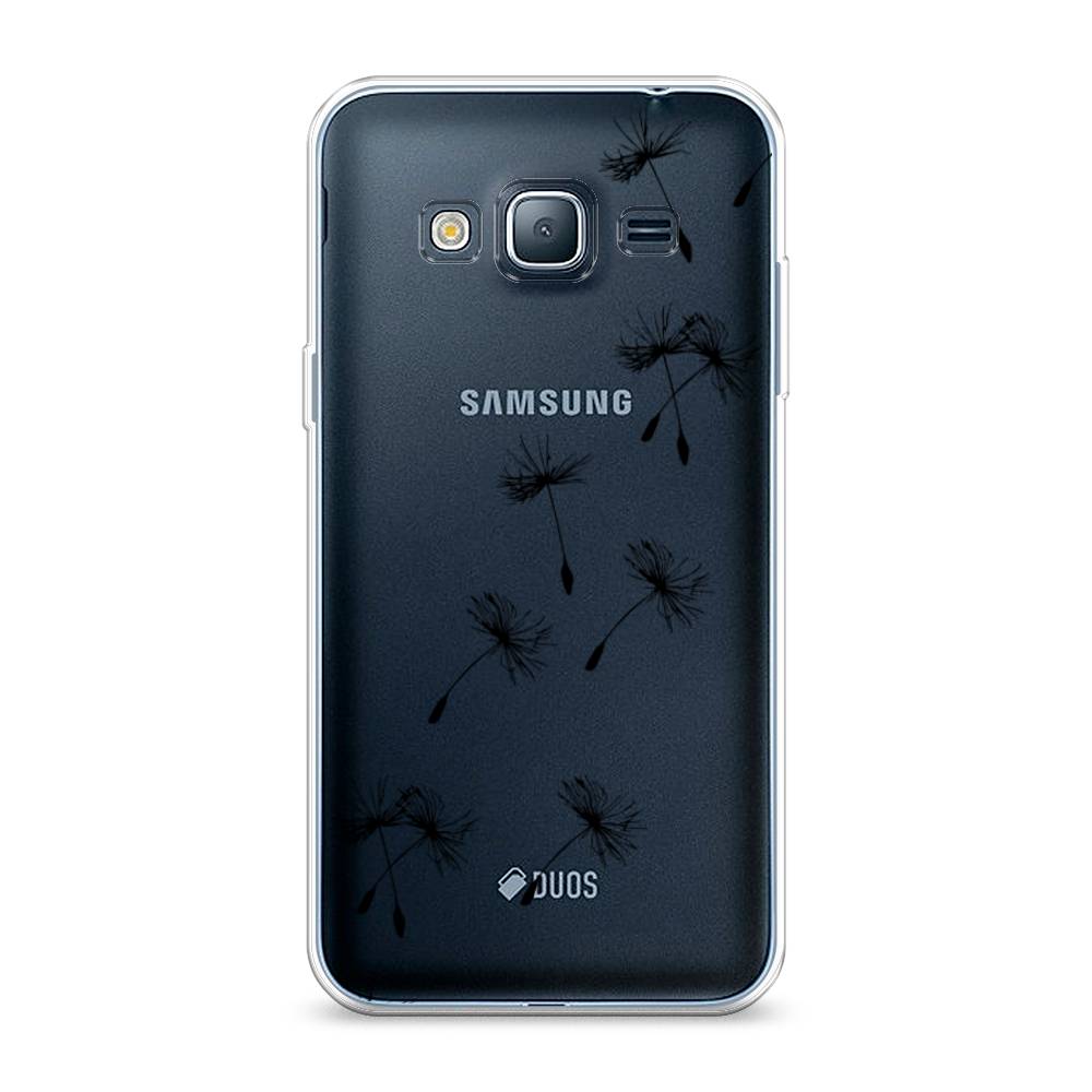 

Чехол Awog на Samsung Galaxy J3 2016 / Самсунг J3 2016 "Летящие одуванчики", Черный, 22450-8