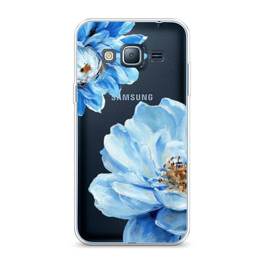 

Чехол Awog на Samsung Galaxy J3 2016 / Самсунг J3 2016 "Голубые клематисы", Голубой, 22450-8
