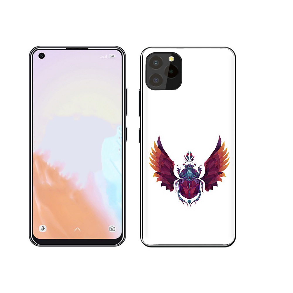 

Чехол MyPads Tocco для Oukitel C21 Pro алмазный скоробей, Прозрачный, Tocco
