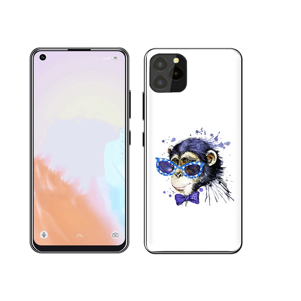 

Чехол MyPads Tocco для Oukitel C21 Pro акварельная обезьяна, Прозрачный, Tocco