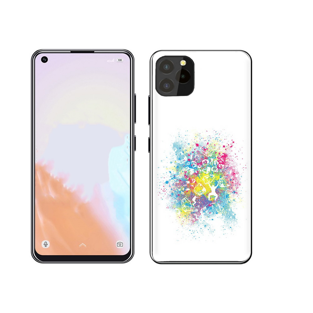 

Чехол MyPads Tocco для Oukitel C21 Pro акварель абстракция, Прозрачный, Tocco