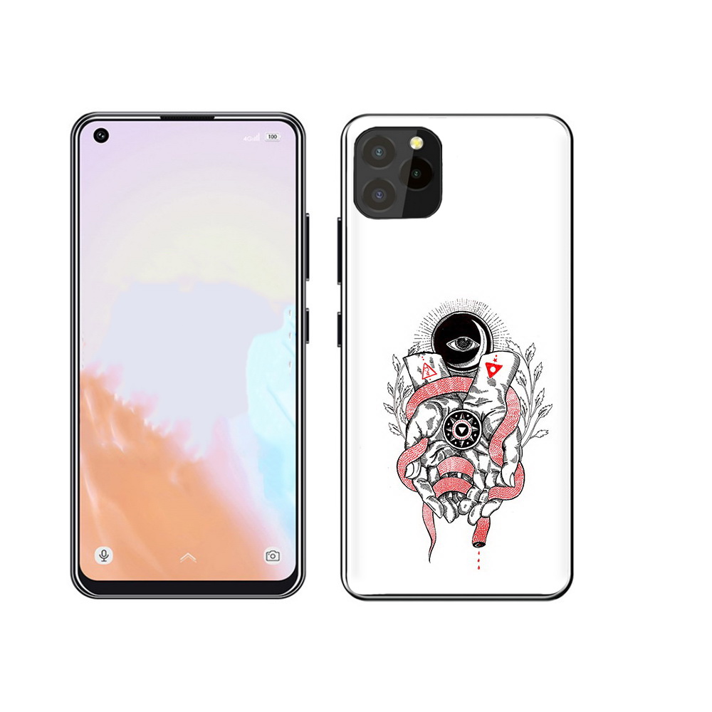 

Чехол MyPads Tocco для Oukitel C21 Pro абстрация связанные руки, Прозрачный, Tocco