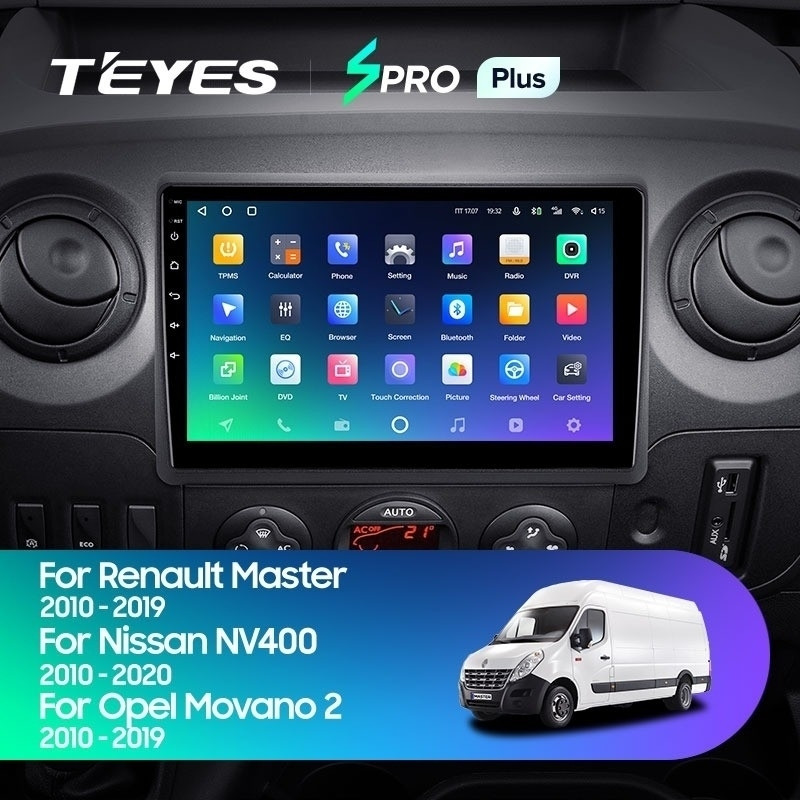 Магнитола Teyes SPRO Plus 464 для Renault Master 2010-2019 F2 3360000₽