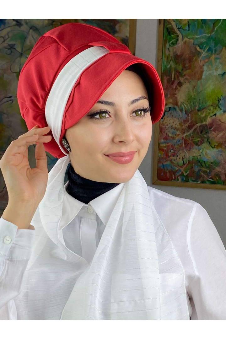 

Тюрбан женский Butik Ambar 115-BST-060322 красный, 115-BST-060322
