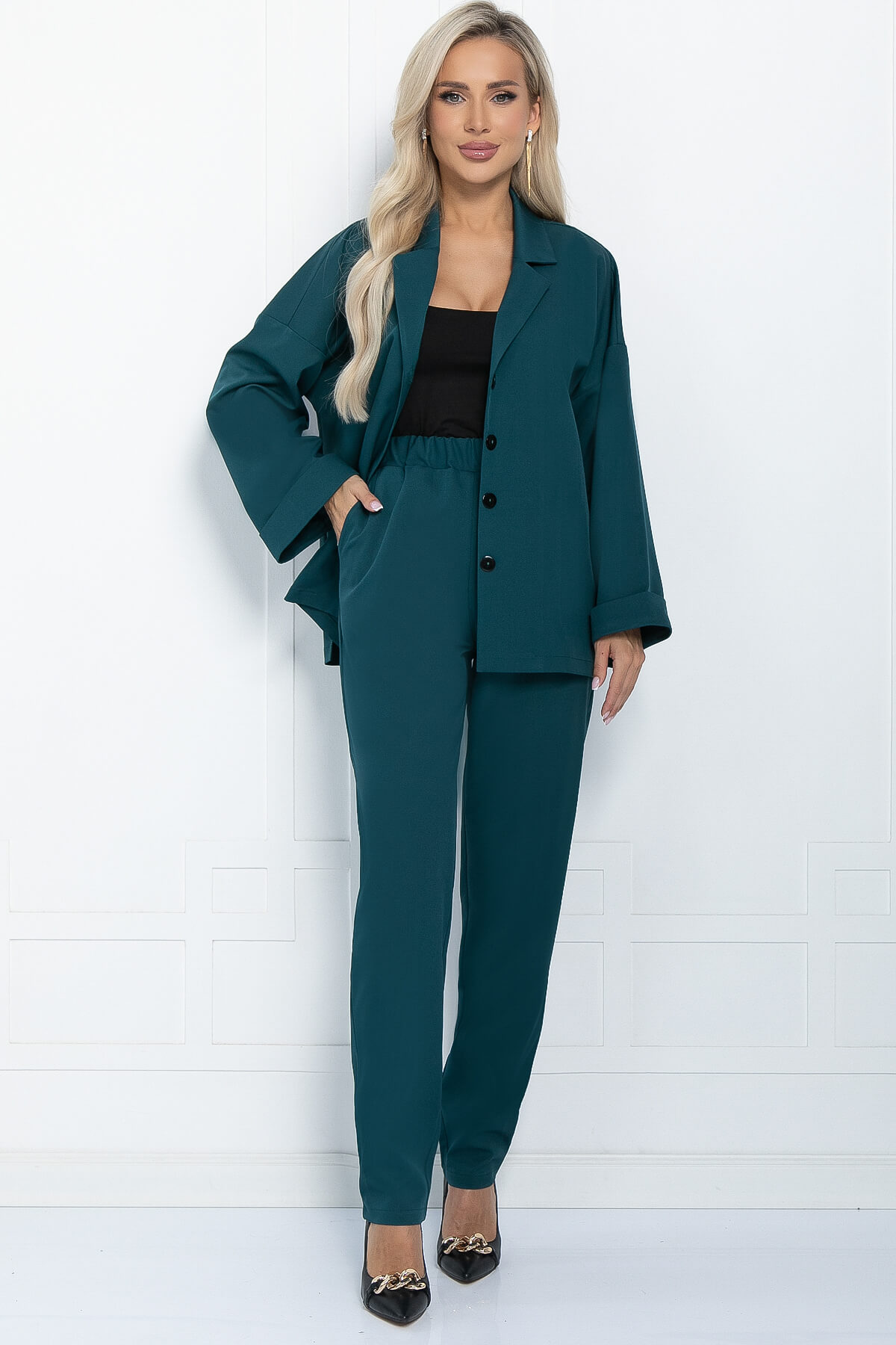 

Костюм женский LT Collection Ирвин НЬЮ зеленый 56 RU, Ирвин НЬЮ