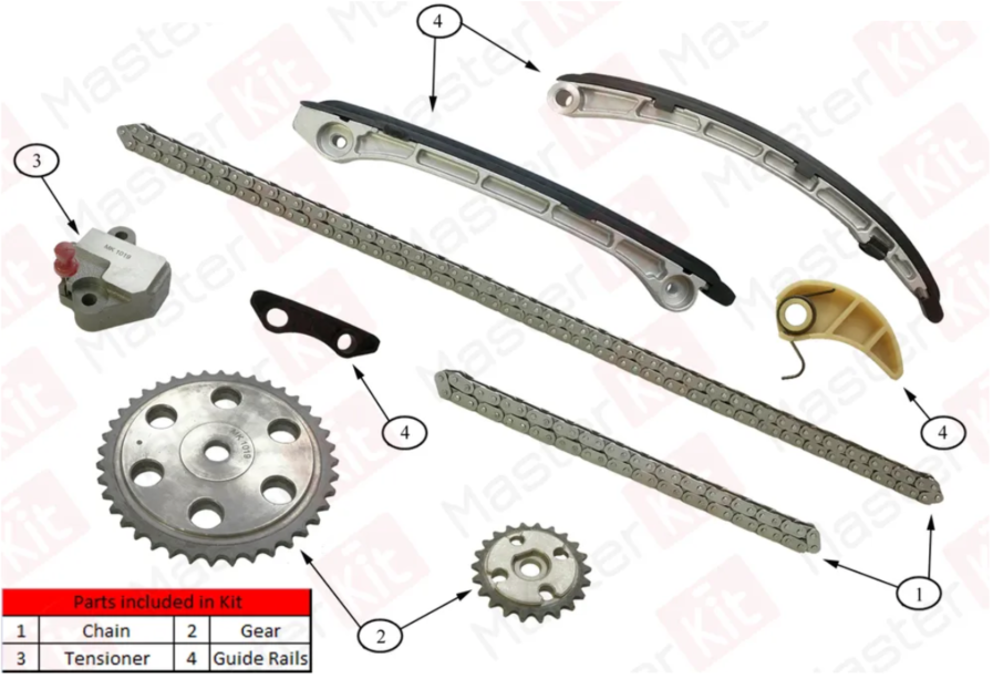 

Комплект Цепи Грм Mazda Cx-7 L3vdt 2007- Masterkit 77b0199fk MasterKit арт. 77B0199FK