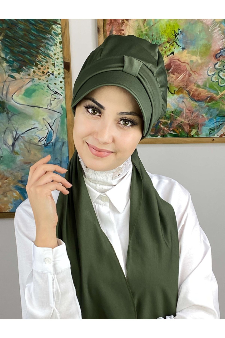 

Тюрбан женский Butik Ambar 24-NZL70522-24 зеленый, 1-NZL70522-1