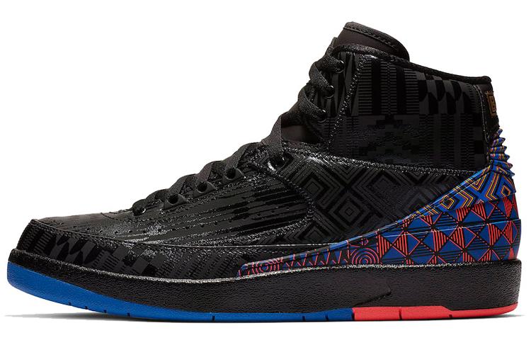 

Кеды унисекс Jordan Air Jordan 2 BHM 2019 черные 44.5 EU, Черный, Air Jordan 2 BHM 2019