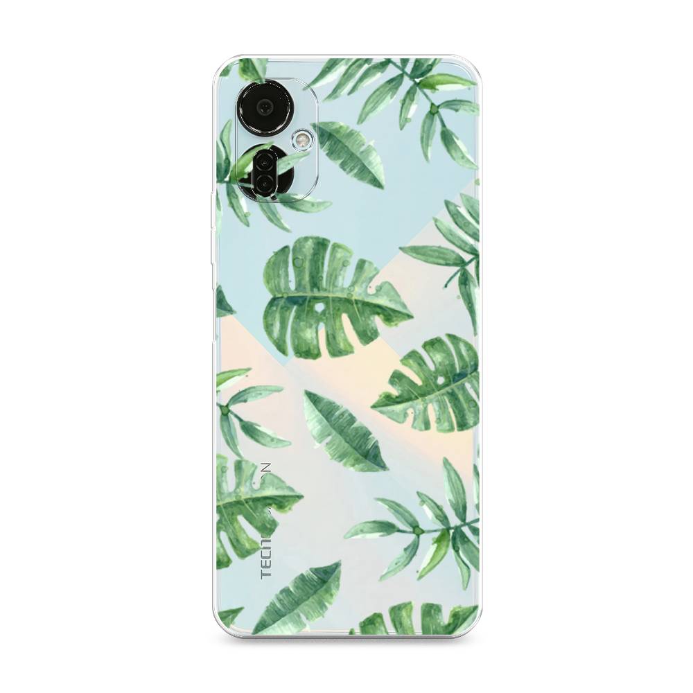 

Чехол Awog на Tecno Camon 19 Neo "Нарисованные пальмовые листья", 302350-4