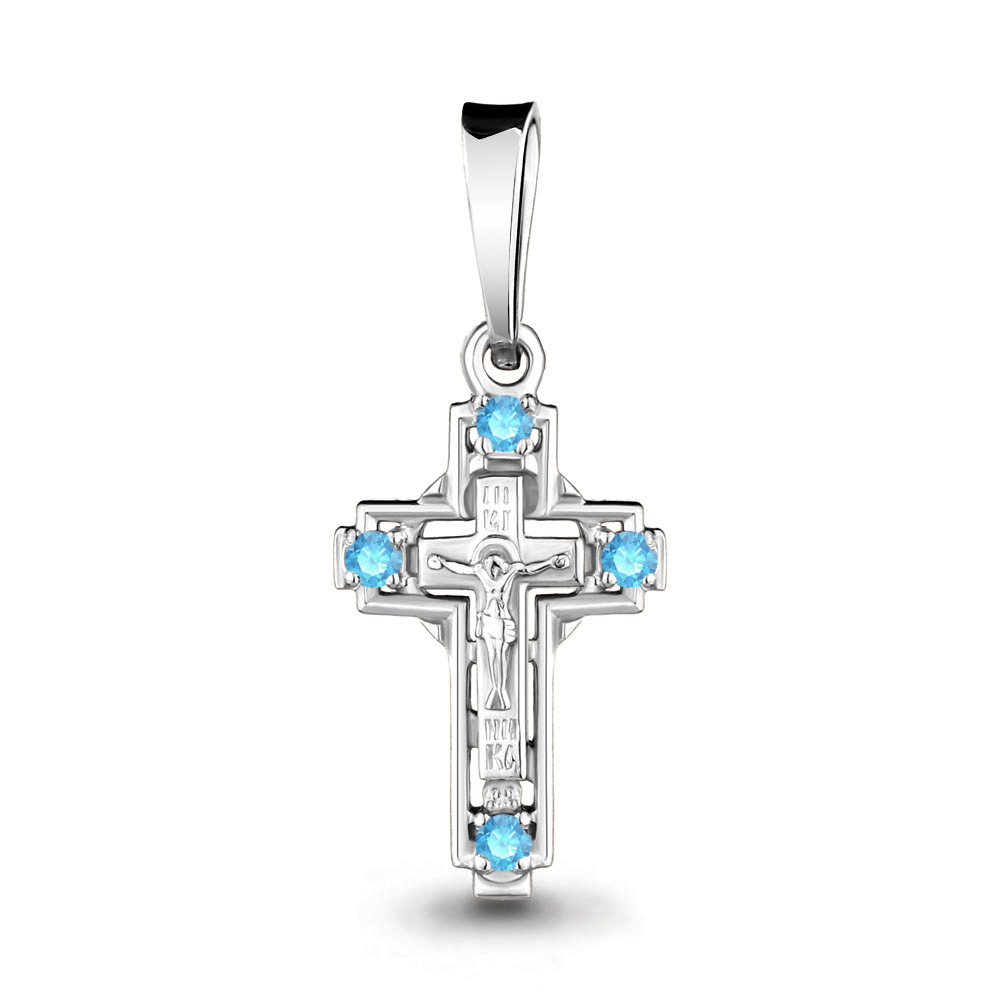

Кулон из серебра со шпинелью Aquamarine Aquamarine 20484Б_925_р, 20484Б_925_р