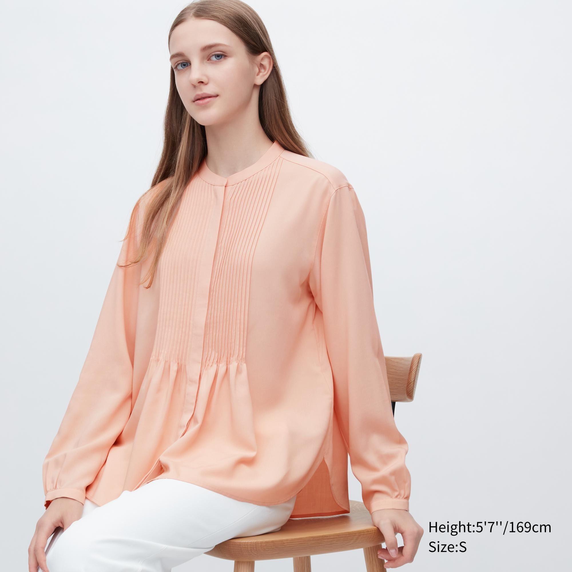 Блуза женская UNIQLO 455735COL21 оранжевая 2XL (доставка из-за рубежа)
