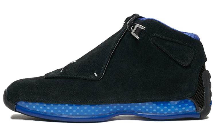 

Кроссовки унисекс Jordan Air Jordan 18 Black Sport Royal2018 черные 45 EU, Черный, Air Jordan 18 Black Sport Royal2018