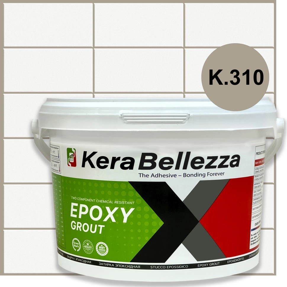 

Затирка эпоксидная KeraBellezza 106931, Коричневый, KeraBellezza Design 0.33 кг