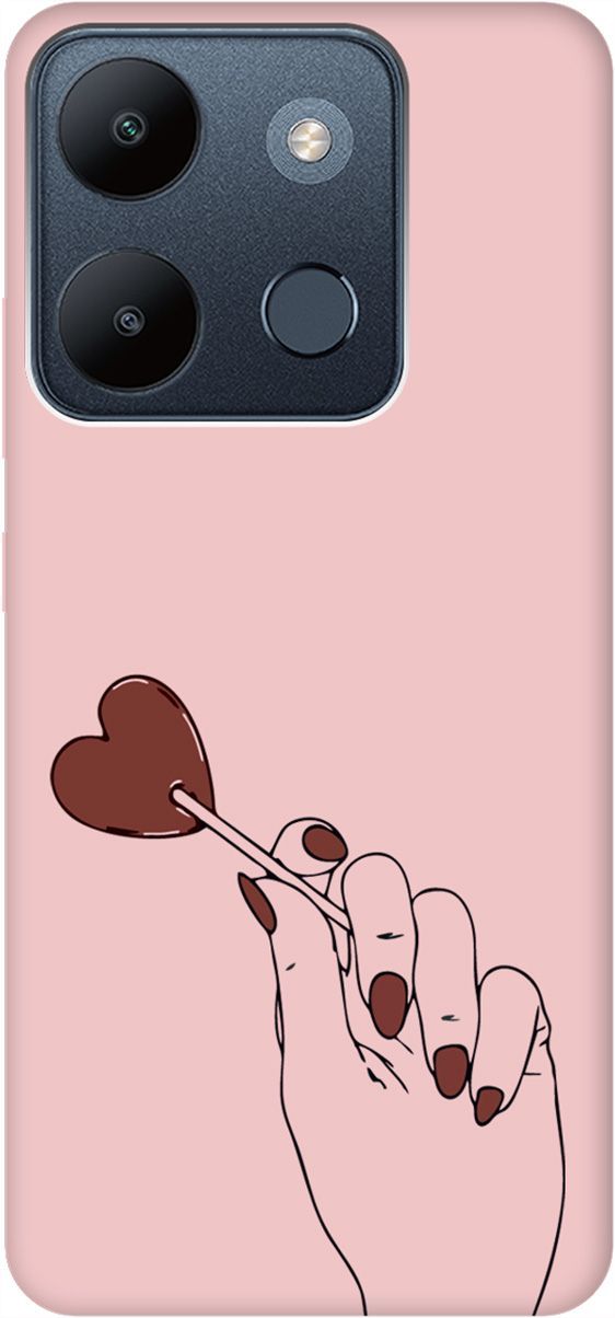 

Чехол на Infinix Smart 7/Tecno Spark Go 2023/Pop 7/Pop 7 Pro "Heartbreaker" розовый, Розовый;черный, 158871