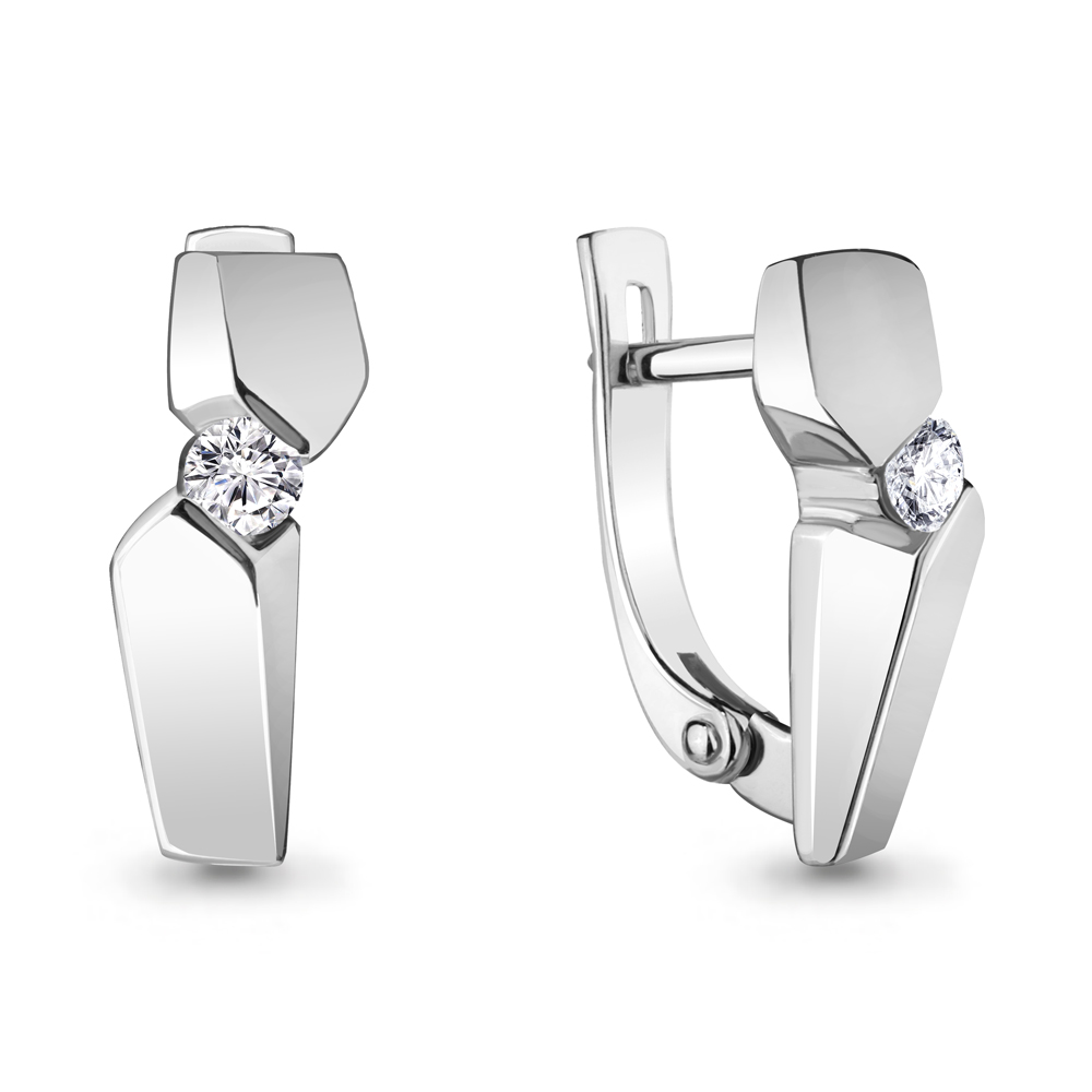 

Серьги из белого золота с бриллиантом Aquamarine Aquamarine 941944_585_бз, 941944_585_бз