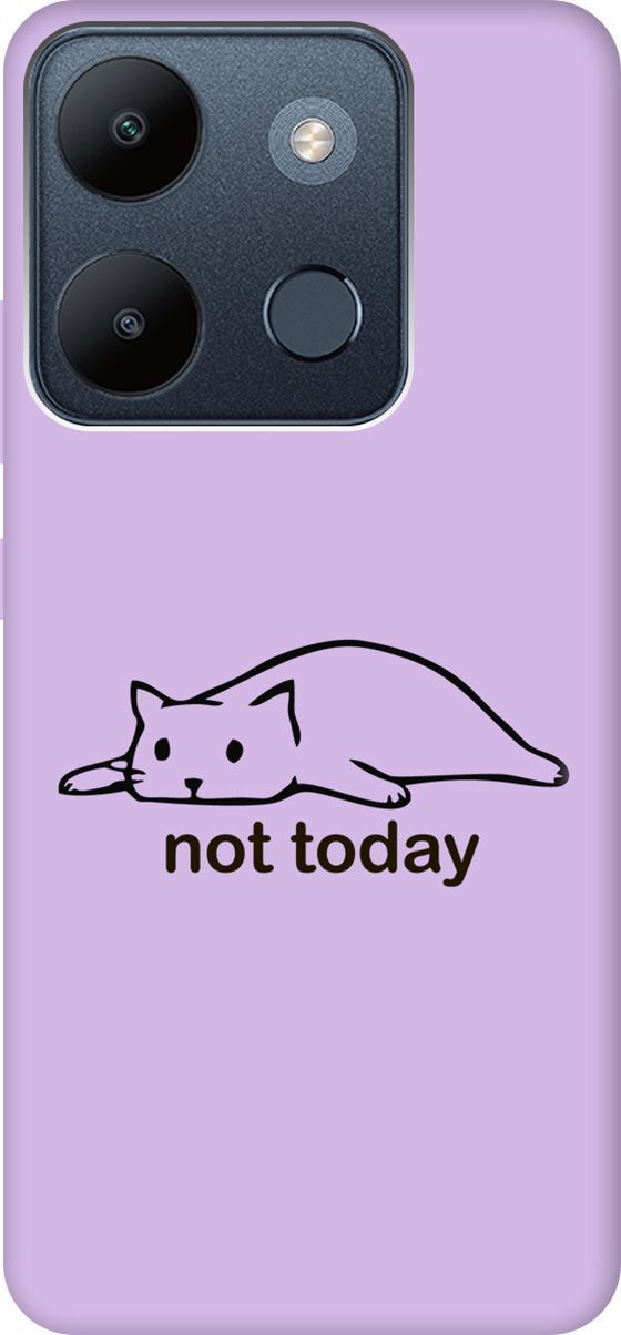 

Чехол на Infinix Smart 7/Tecno Spark Go 2023/Pop 7/Pop 7 Pro "Not Today" сиреневый, Фиолетовый;черный, 158873