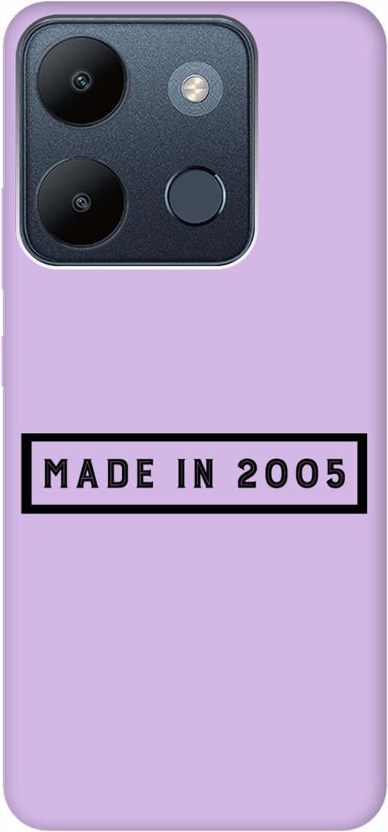 

Чехол на Infinix Smart 7/Tecno Spark Go 2023/Pop 7/Pop 7 Pro "2005" сиреневый, Фиолетовый;черный, 158872