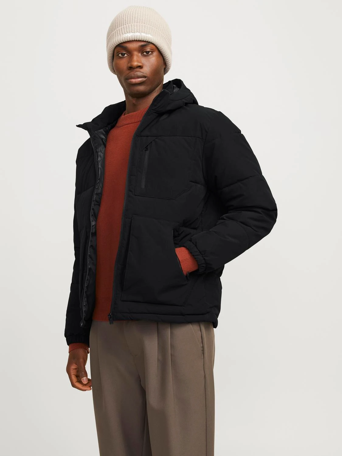 

Куртка Jack & Jones мужская, 12258416, чёрный-Black, S, Черный, 12258416
