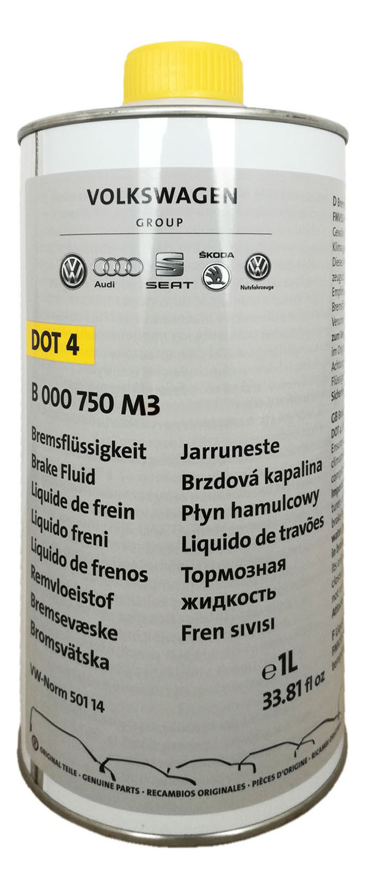 Тормозная жидкость VAG 1л B000750M3