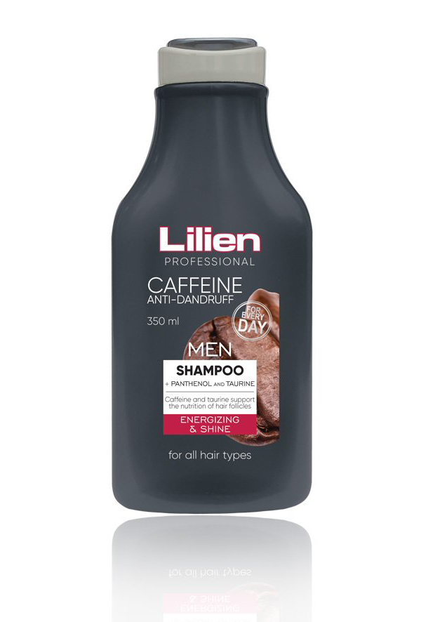 Шампунь Lilien Coffein Anti-Dandruff от выпадения волос и перхоти, кофеин-таурин, 350 мл