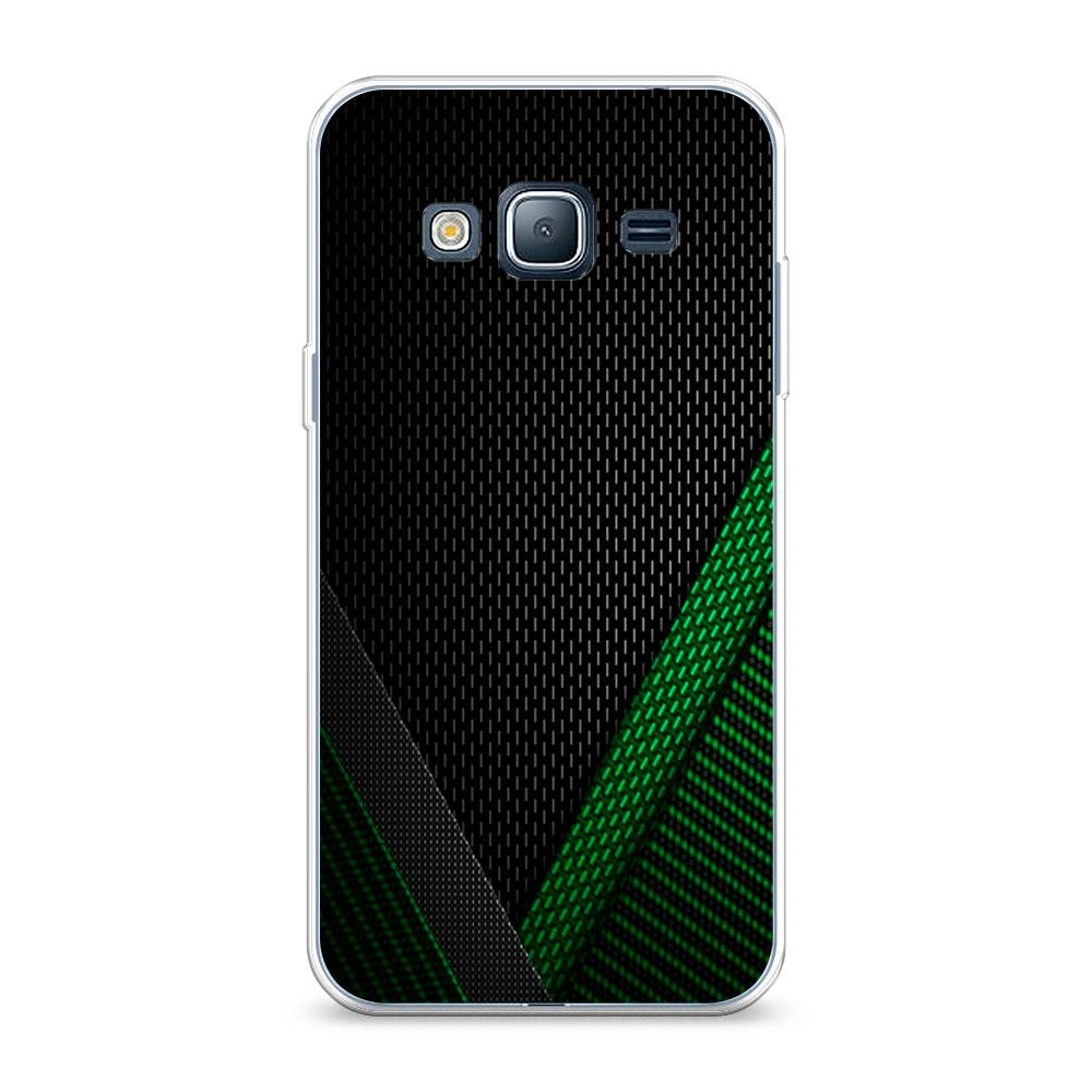 

Чехол Awog на Samsung Galaxy J3 2016 / Самсунг J3 2016 "Зеленый карбон", Черный;зеленый, 22450-3