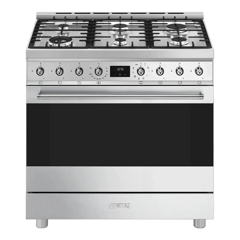

Комбинированный варочный центр Smeg C9GMX2 серебристый, C9GMX2