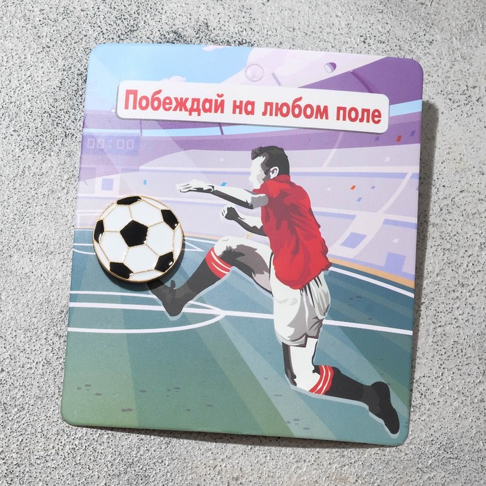 

Значок "Мяч" футбольный, цвет чёрно-белый в золоте, (2шт.)