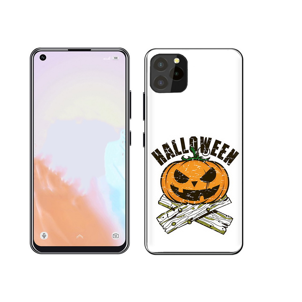 

Чехол MyPads Tocco для Oukitel C21 Pro Хэллоуин доски тыква, Прозрачный, Tocco
