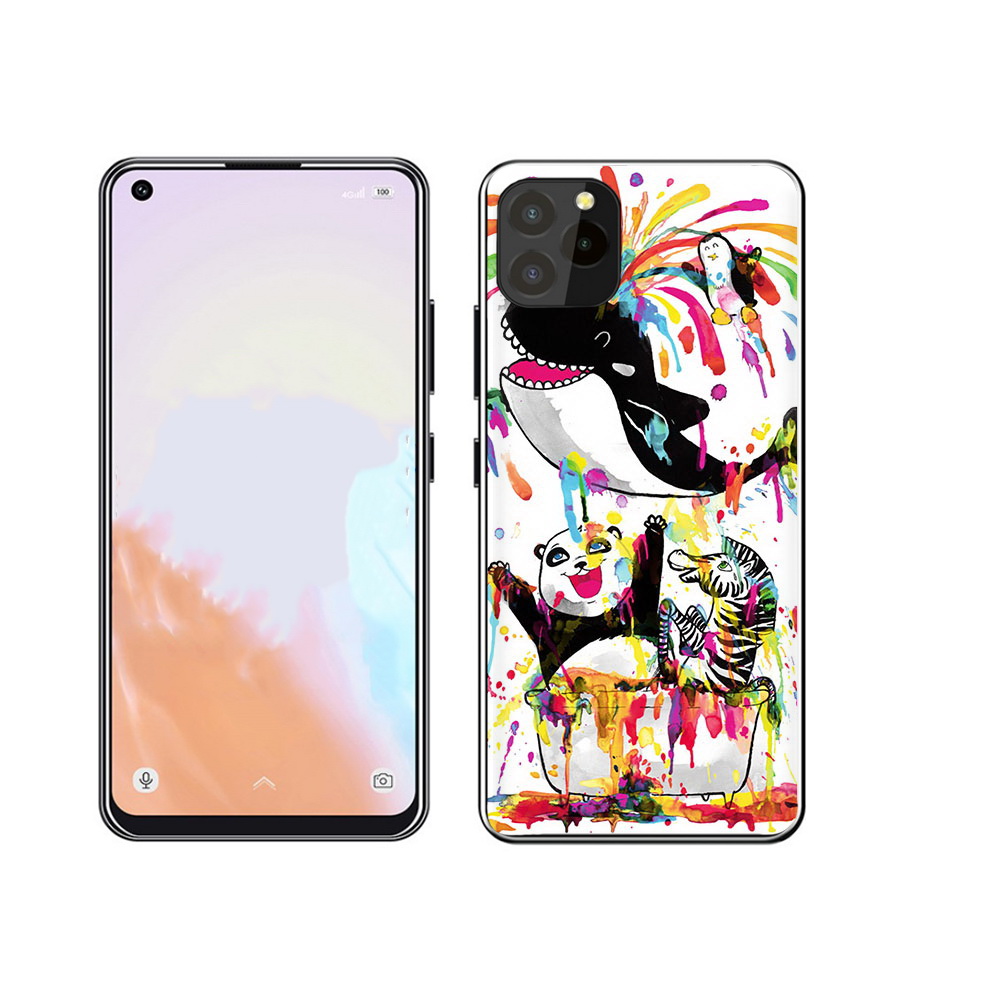 

Чехол MyPads Tocco для Oukitel C21 Pro Хиппи кит, Прозрачный, Tocco