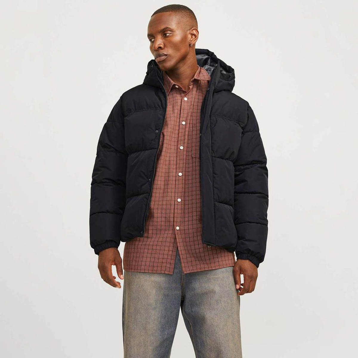 

Куртка Jack & Jones мужская, 12256974, чёрный-Black, L, Черный, 12256974