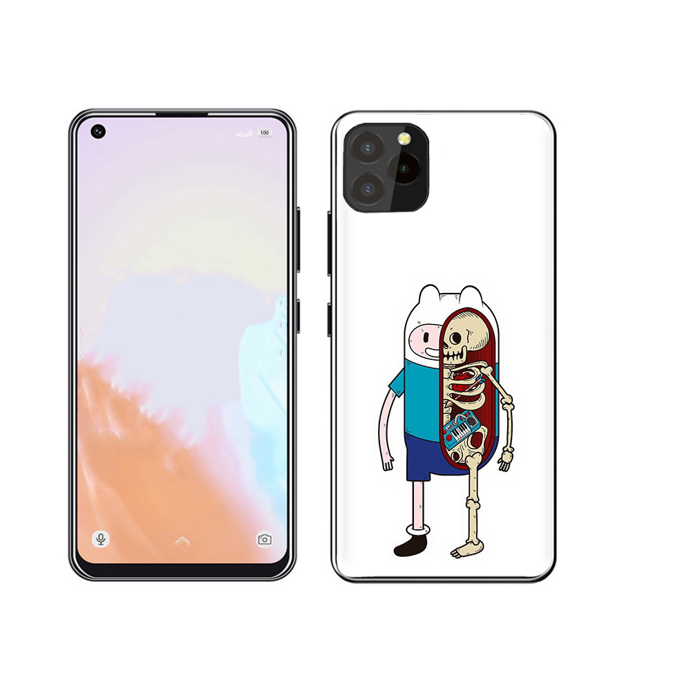 

Чехол MyPads Tocco для Oukitel C21 Pro Финн скелет, Прозрачный, Tocco