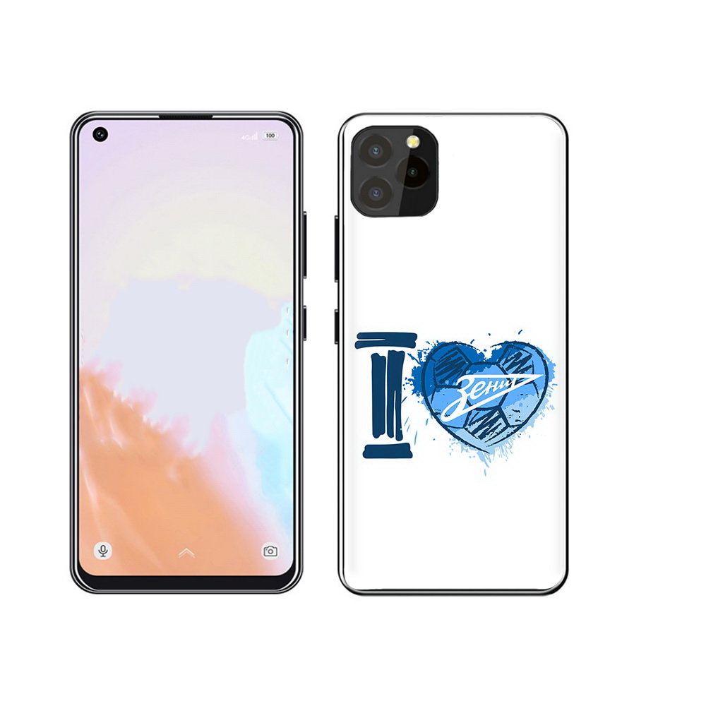 

Чехол MyPads Tocco для Oukitel C21 Pro ФК я люблю зенит, Прозрачный, Tocco
