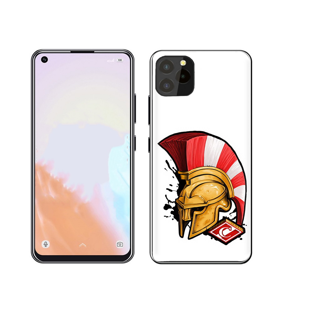 

Чехол MyPads Tocco для Oukitel C21 Pro ФК спартак шлем, Прозрачный, Tocco