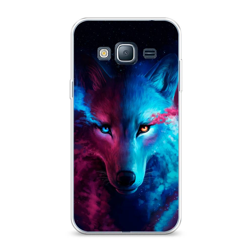 

Чехол Awog на Samsung Galaxy J3 2016 / Самсунг J3 2016 "Волшебный волк", Черный;серый, 22450-1