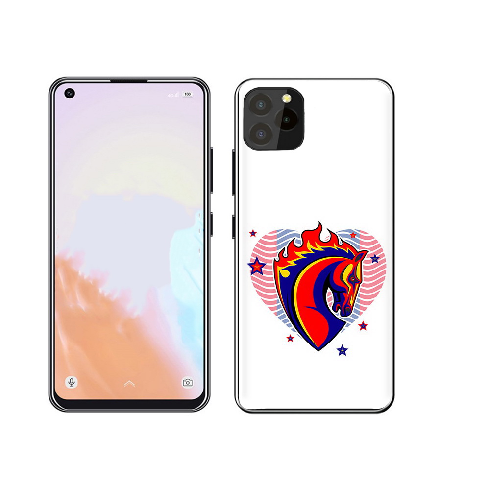 

Чехол MyPads Tocco для Oukitel C21 Pro ФК ЦСЛ Лошадь, Прозрачный, Tocco